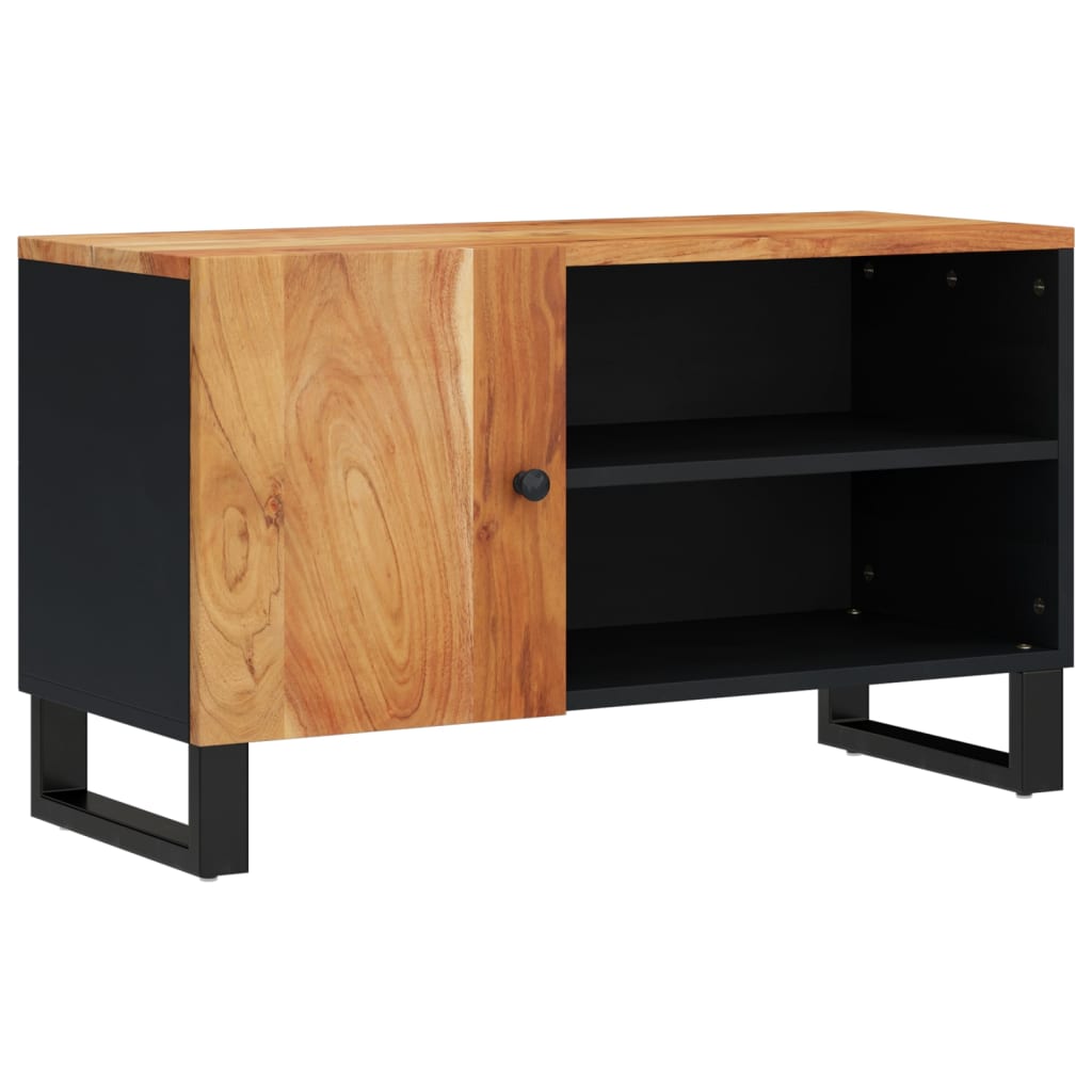 vidaXL Szafka RTV, 80x33x46 cm, akacja i materiał drewnopochodny