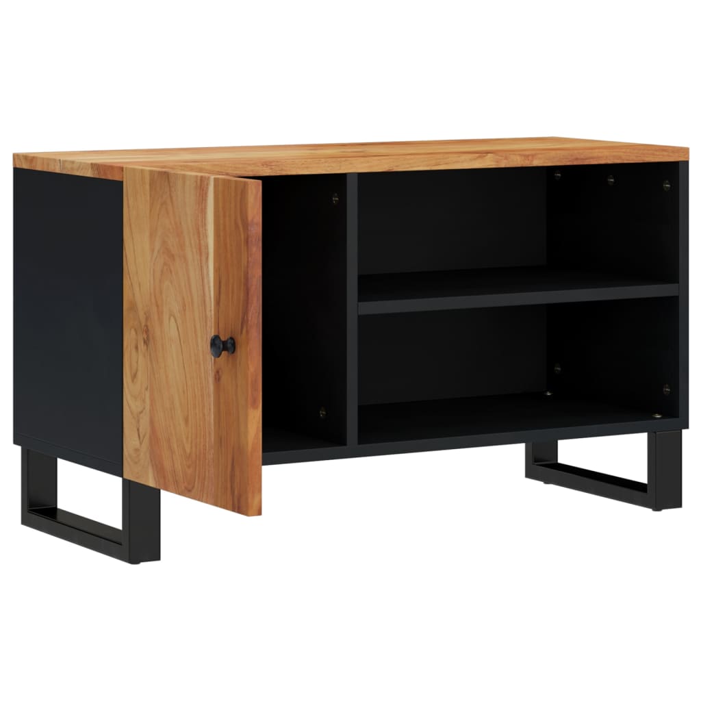 vidaXL Szafka RTV, 80x33x46 cm, akacja i materiał drewnopochodny