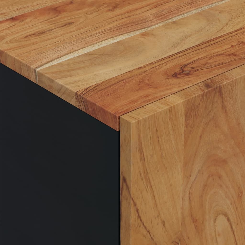 vidaXL Szafka RTV, 80x33x46 cm, akacja i materiał drewnopochodny