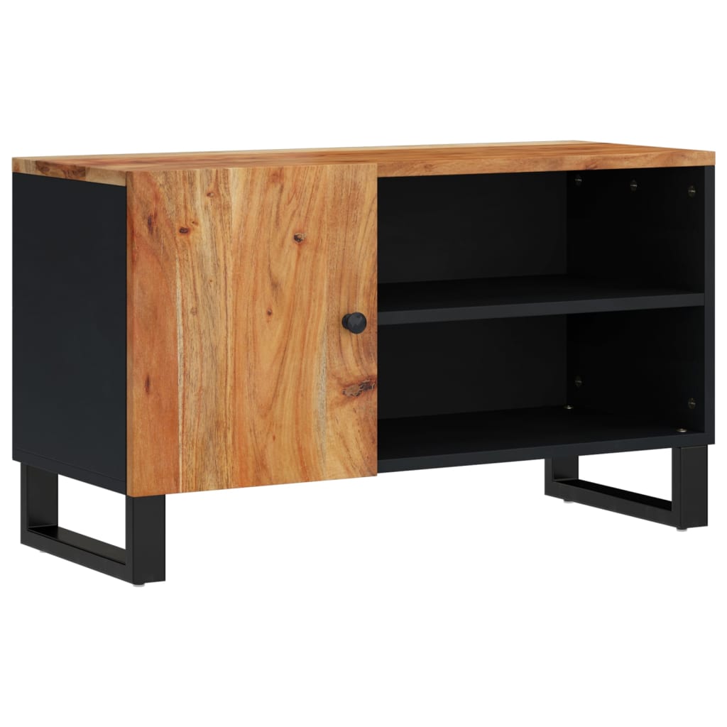 vidaXL Szafka RTV, 80x33x46 cm, akacja i materiał drewnopochodny