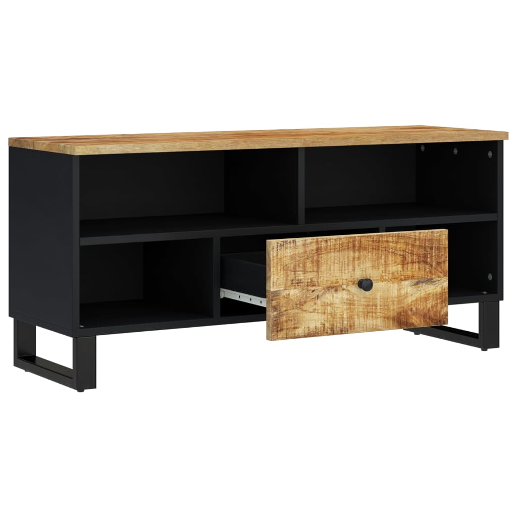 vidaXL Szafka RTV, 100x33x46 cm, mango i materiał drewnopochodny