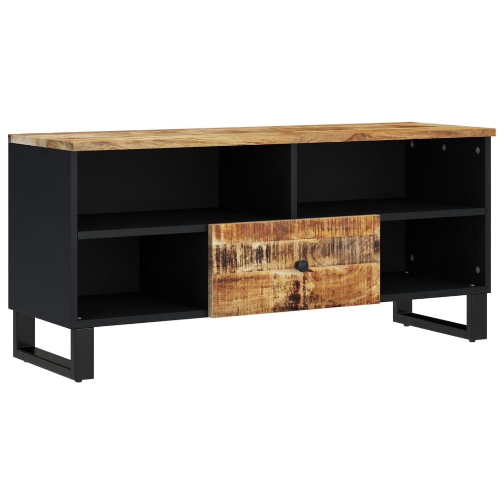 vidaXL Szafka RTV, 100x33x46 cm, mango i materiał drewnopochodny