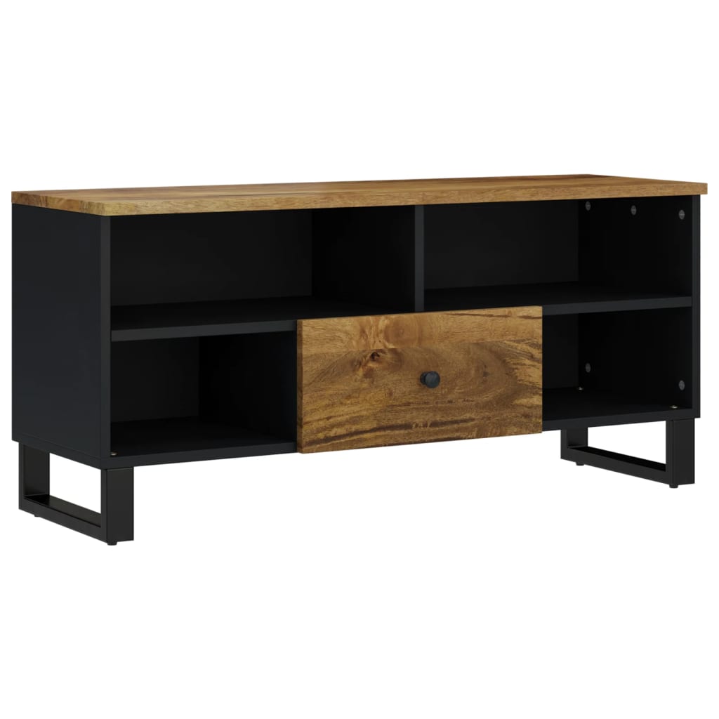 vidaXL Szafka RTV, 100x33x46 cm, mango i materiał drewnopochodny