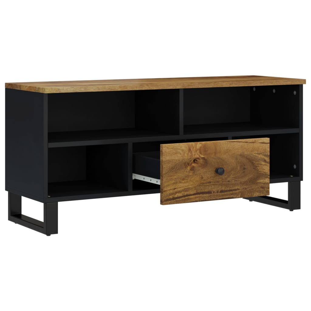 vidaXL Szafka RTV, 100x33x46 cm, mango i materiał drewnopochodny