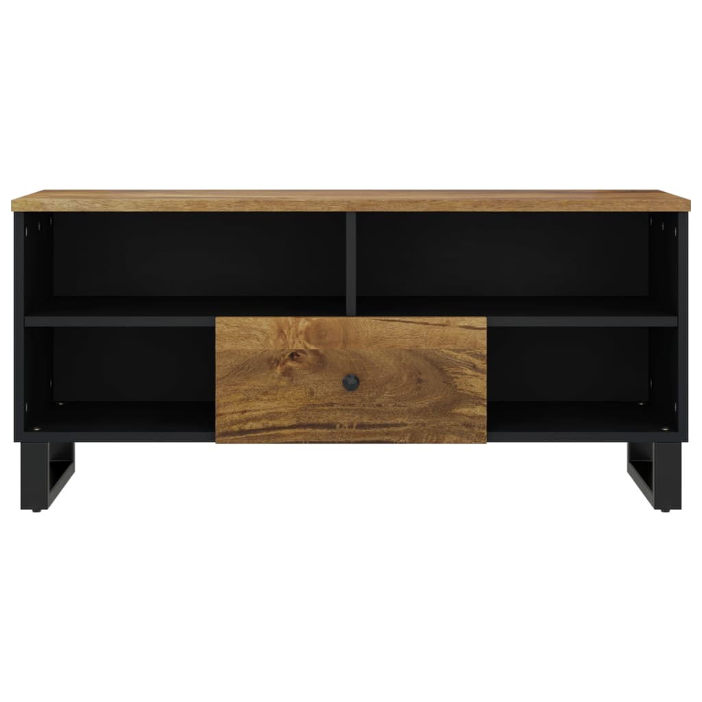 vidaXL Szafka RTV, 100x33x46 cm, mango i materiał drewnopochodny