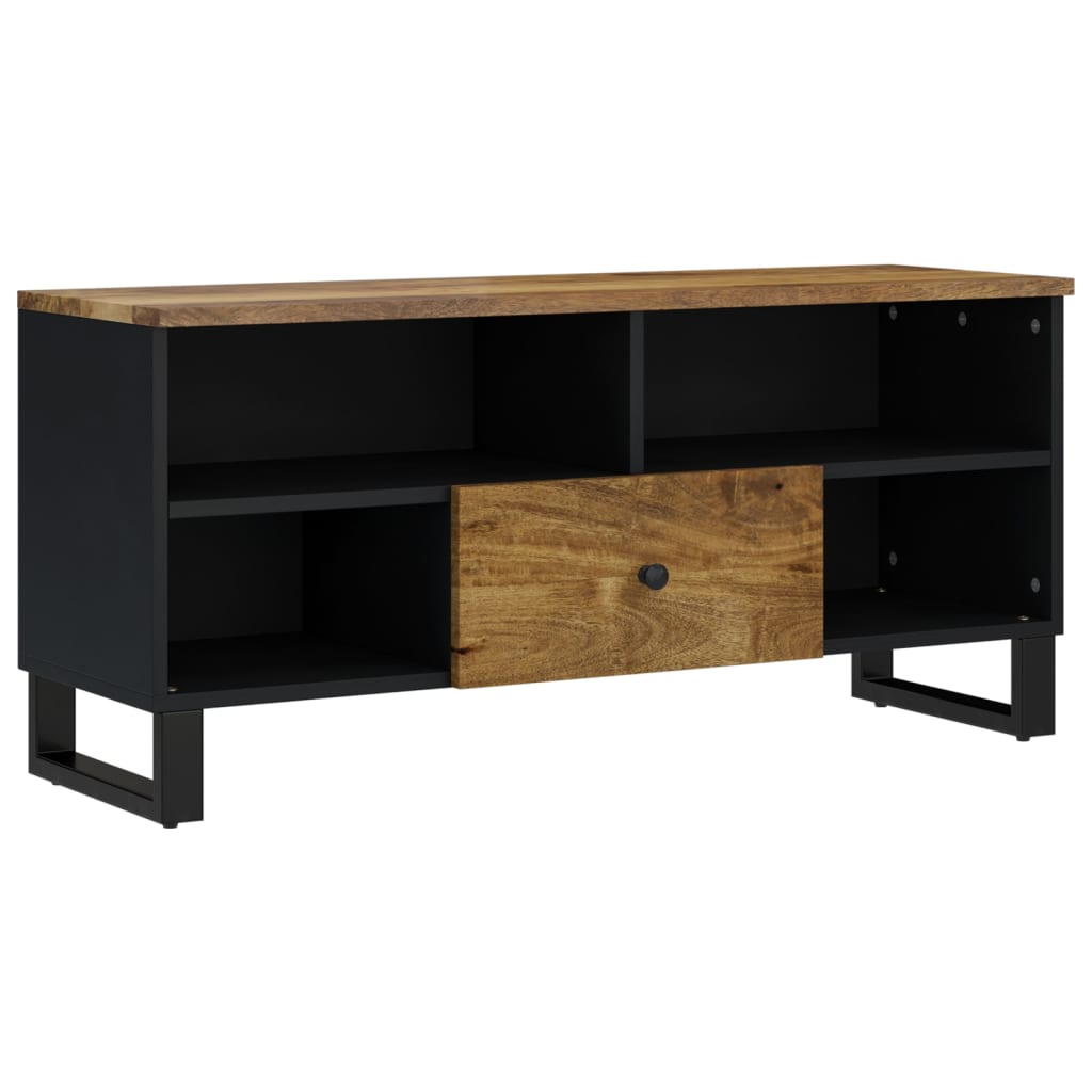 vidaXL Szafka RTV, 100x33x46 cm, mango i materiał drewnopochodny