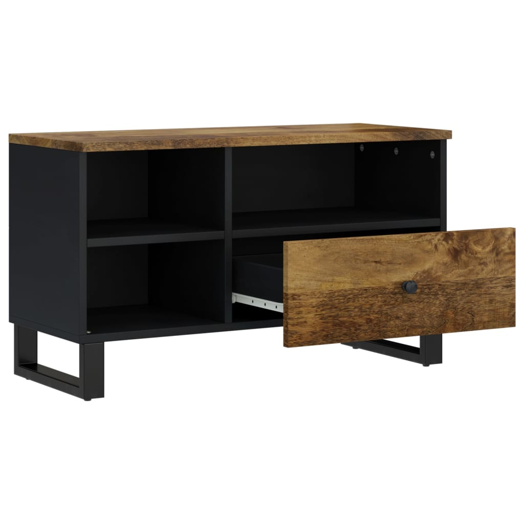 vidaXL Szafka RTV, 80x33x46 cm, mango i materiał drewnopochodny