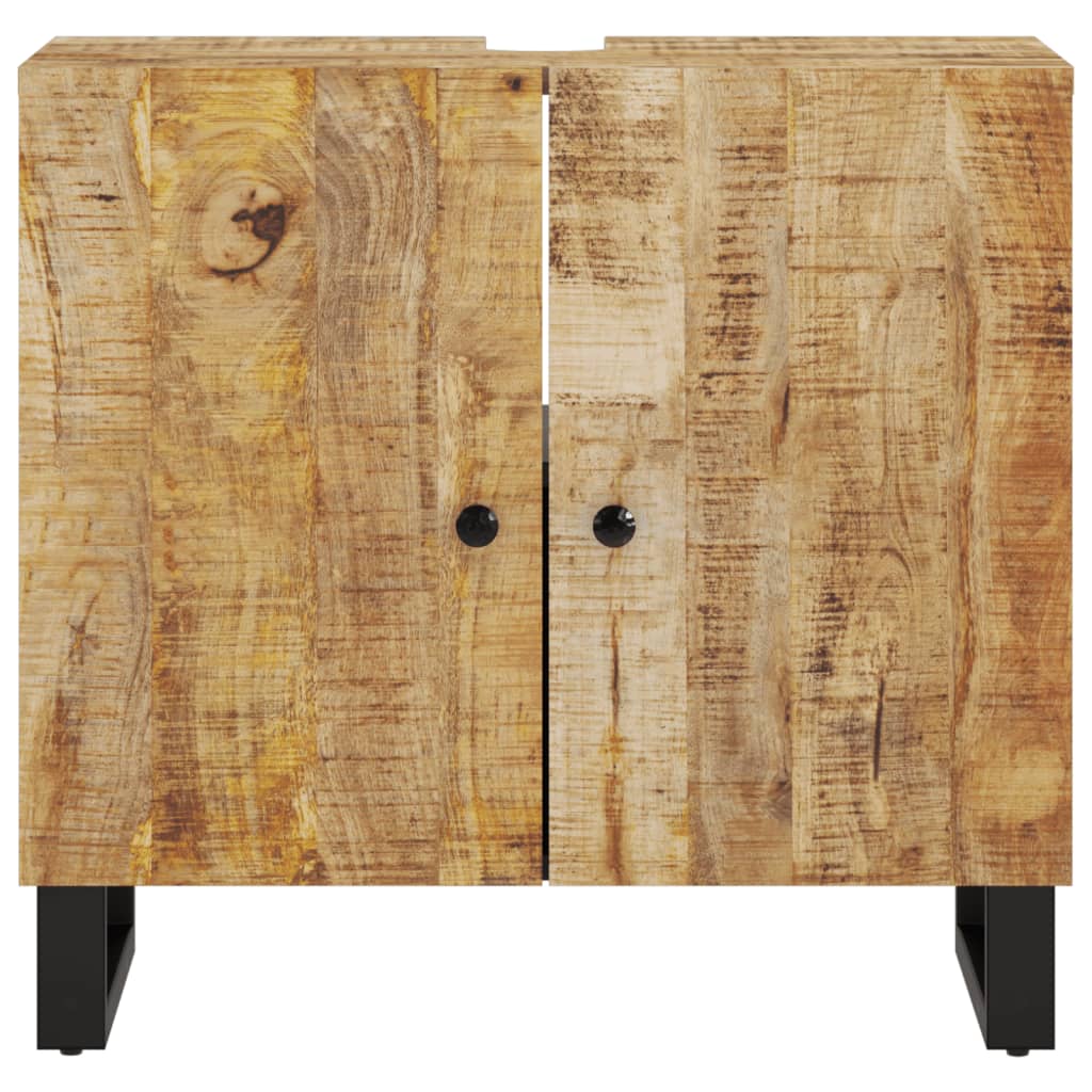vidaXL Szafka umywalkowa, 62x33x58 cm, mango i materiał drewnopochodny