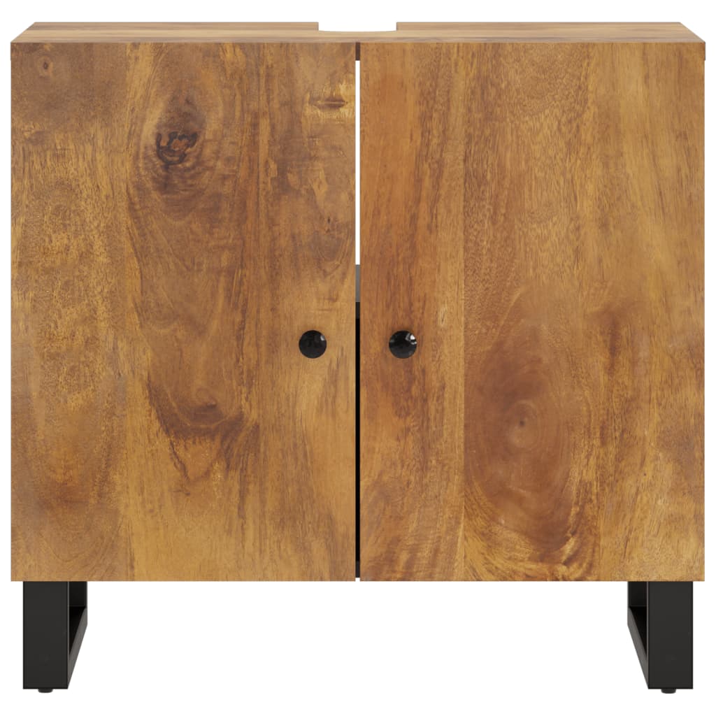 vidaXL Szafka umywalkowa, 62x33x58 cm, mango i materiał drewnopochodny