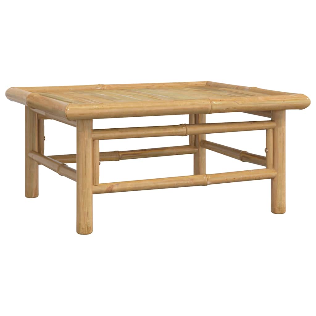 vidaXL 3-cz. zestaw mebli do ogrodu, zielone poduszki, bambusowy