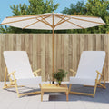 vidaXL Ręczniki plażowe, 2 szt., białe, 60x135 cm, tkanina, 400 g/m²