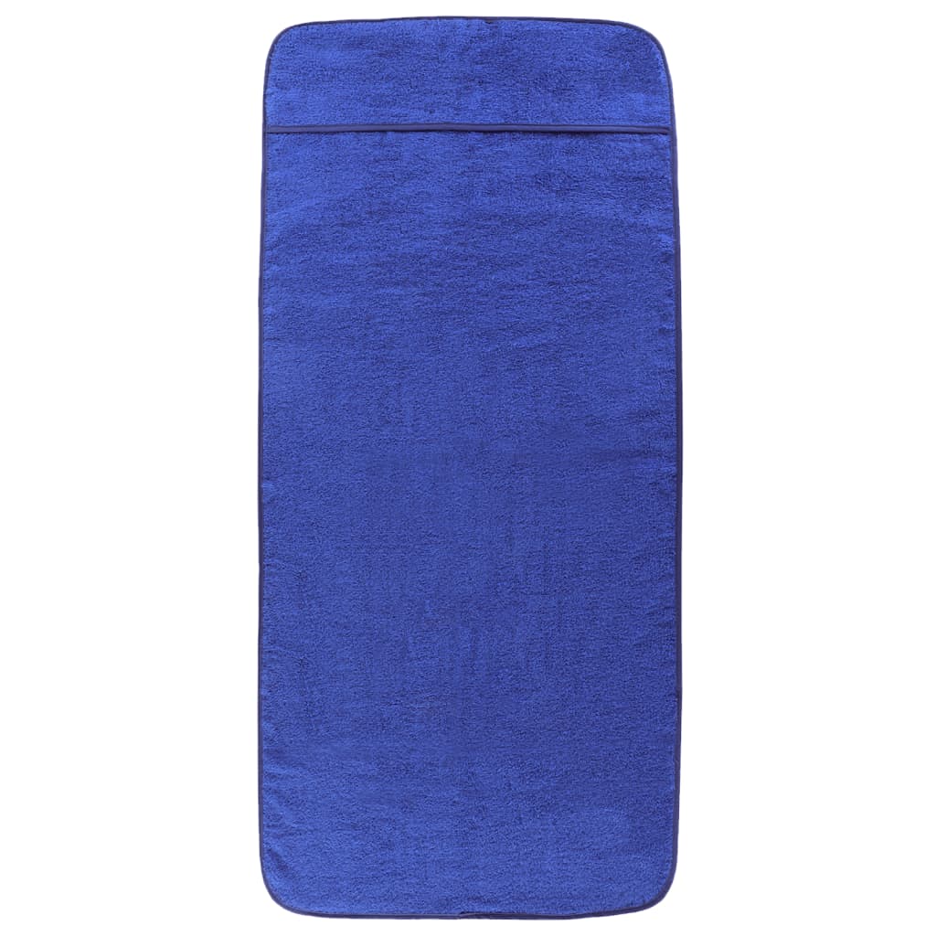 vidaXL Ręczniki plażowe, 2 szt., niebieskie, 60x135 cm, 400 g/m²