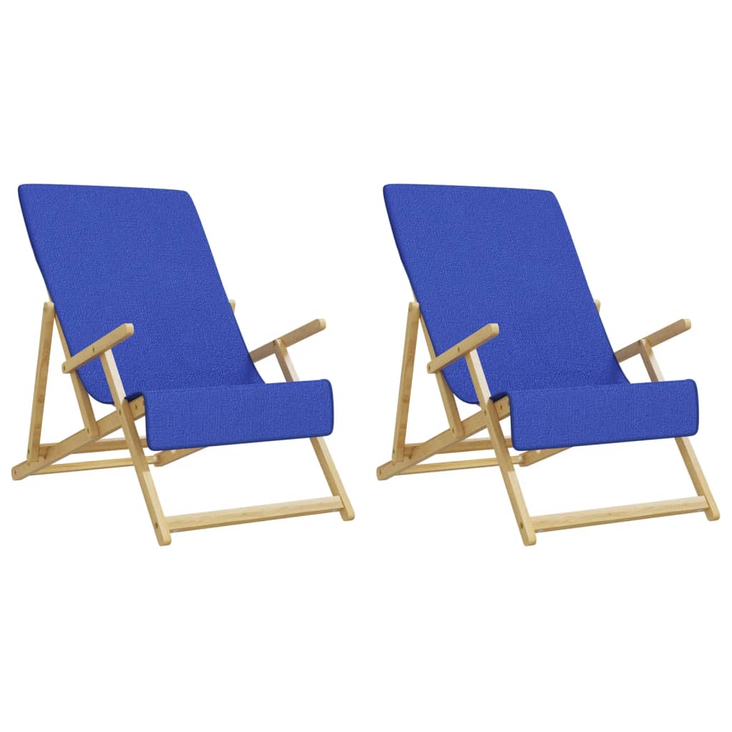 vidaXL Ręczniki plażowe, 2 szt., niebieskie, 60x135 cm, 400 g/m²