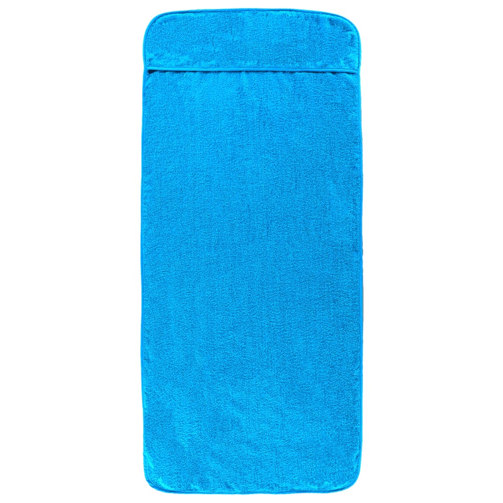 vidaXL Ręczniki plażowe, 2 szt., turkusowe, 75x200 cm, 400 g/m²