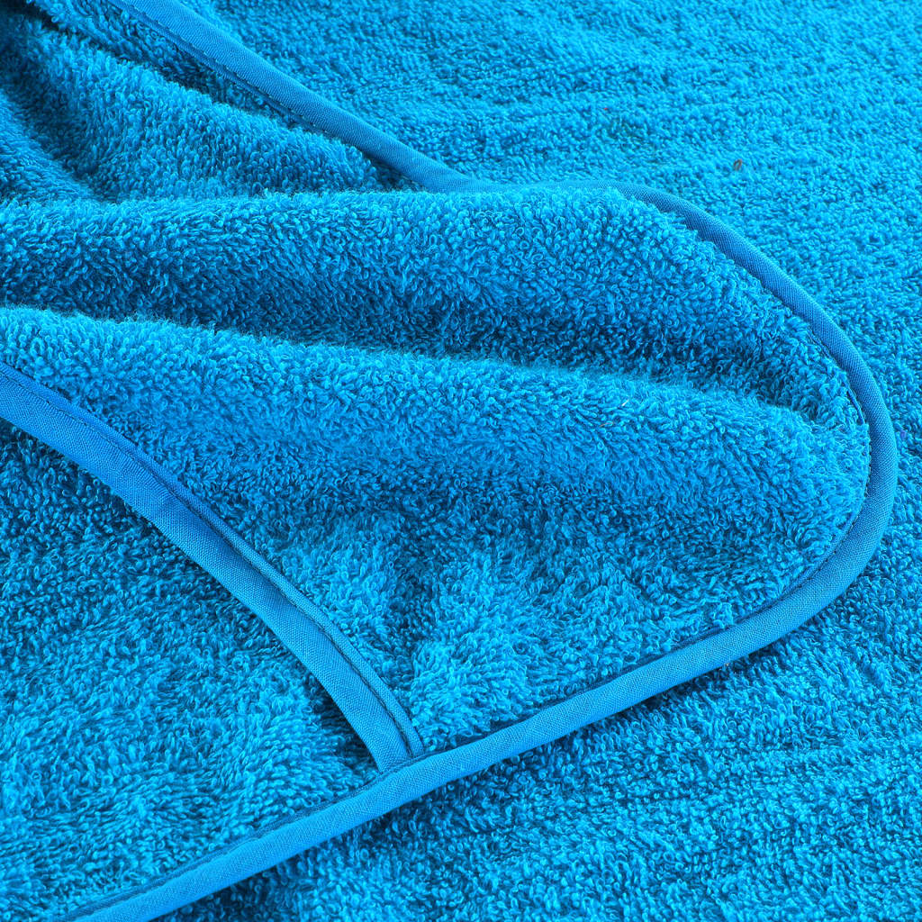 vidaXL Ręczniki plażowe, 2 szt., turkusowe, 75x200 cm, 400 g/m²