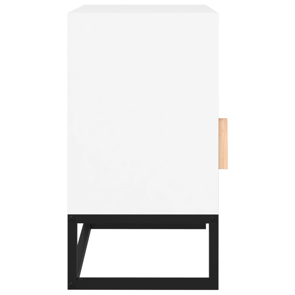 vidaXL Szafka nocna, biała, 40x30x55,5 cm, materiał drewnopochodny