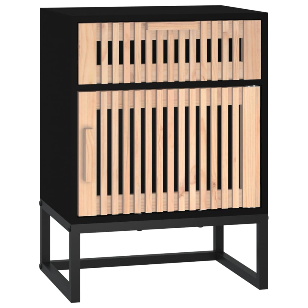 vidaXL Szafki nocne, 2 szt., czarne, 40x30x55,5 cm