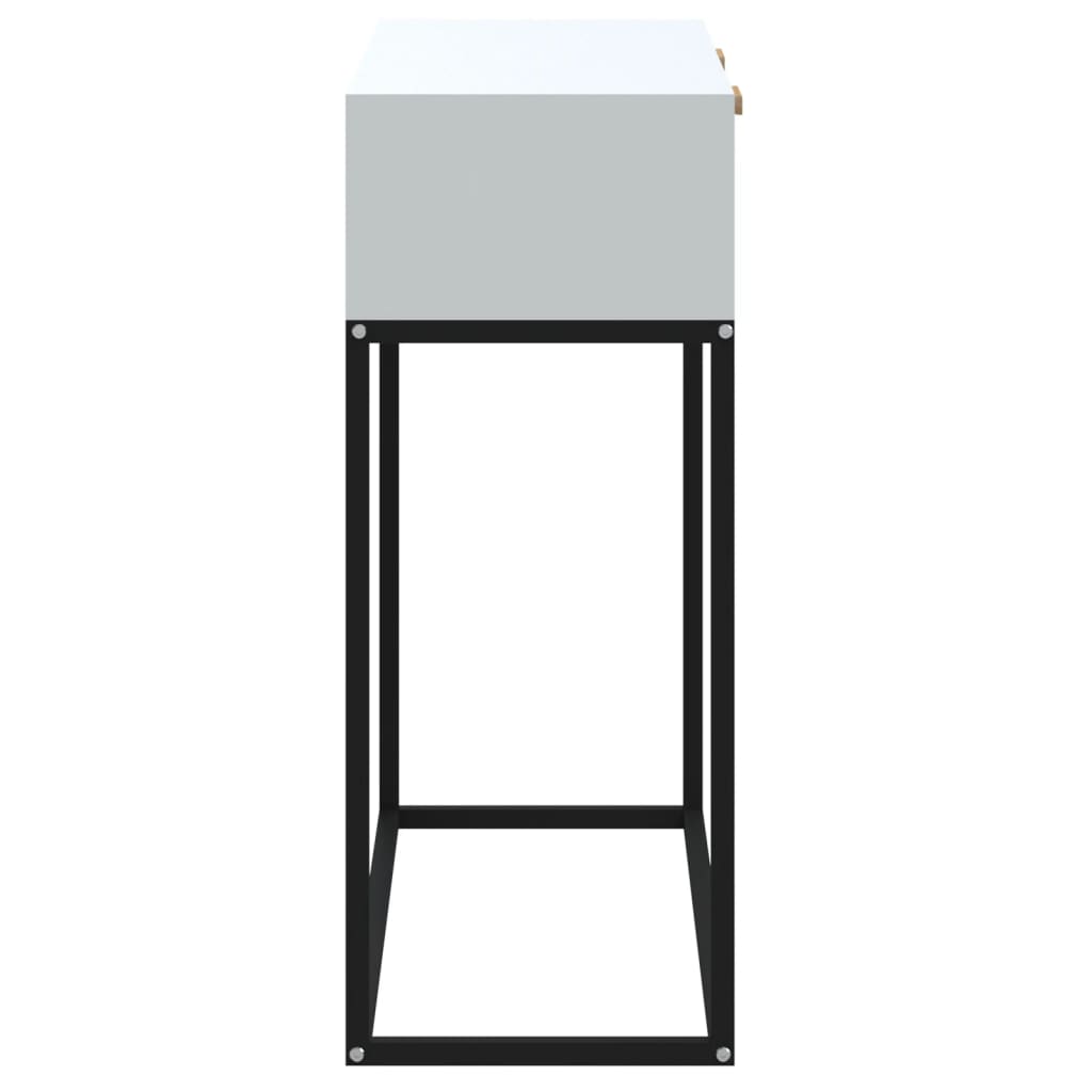 vidaXL Stolik konsolowy, biały, 80x30x75 cm