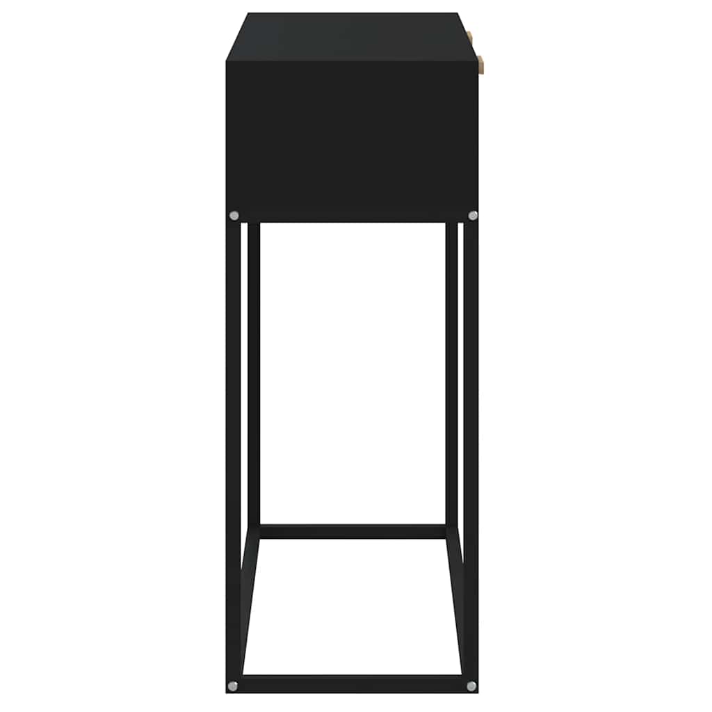 vidaXL Stolik konsolowy, czarny, 80x30x75 cm