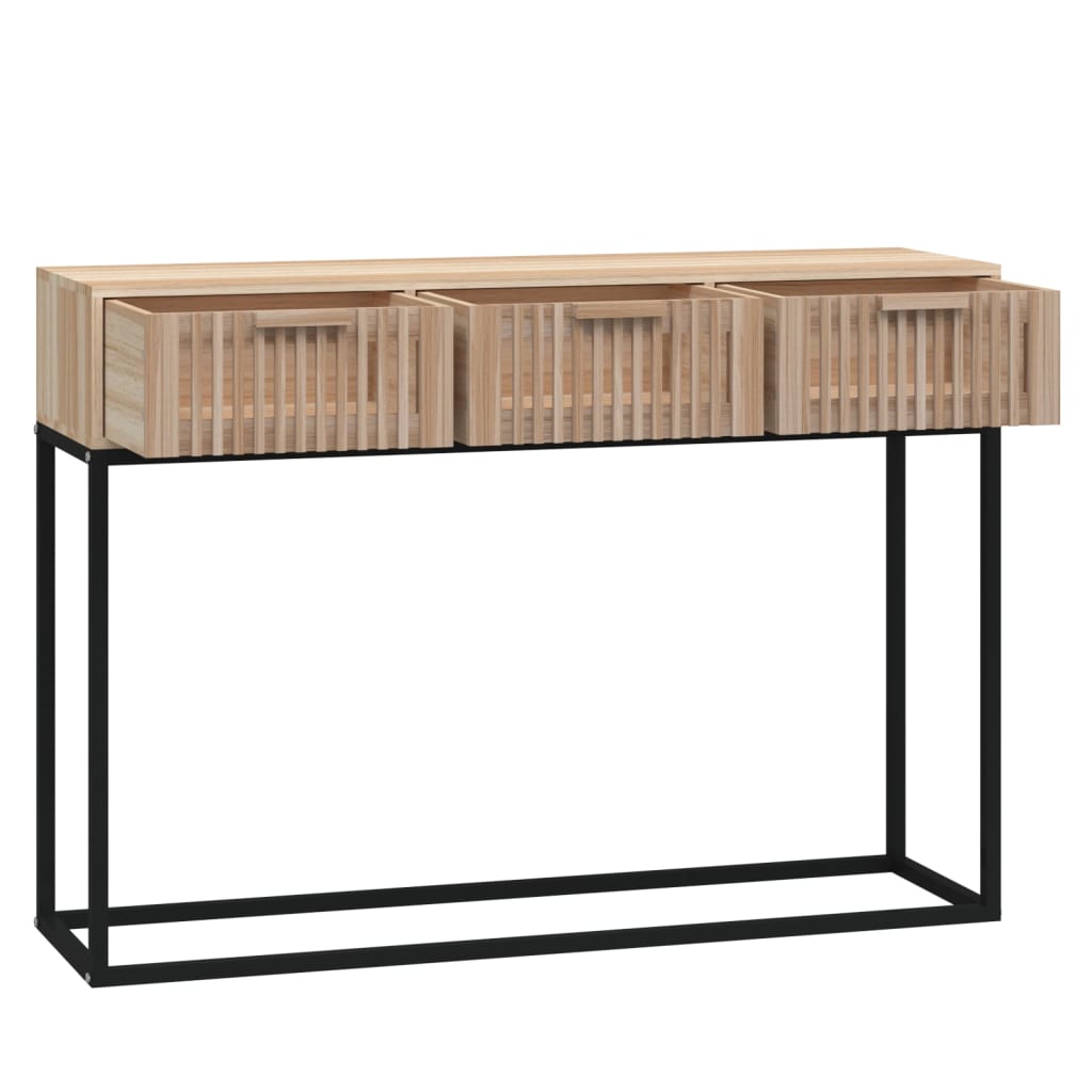 vidaXL Stolik konsolowy, 105x30x75cm, materiał drewnopochodny i żelazo