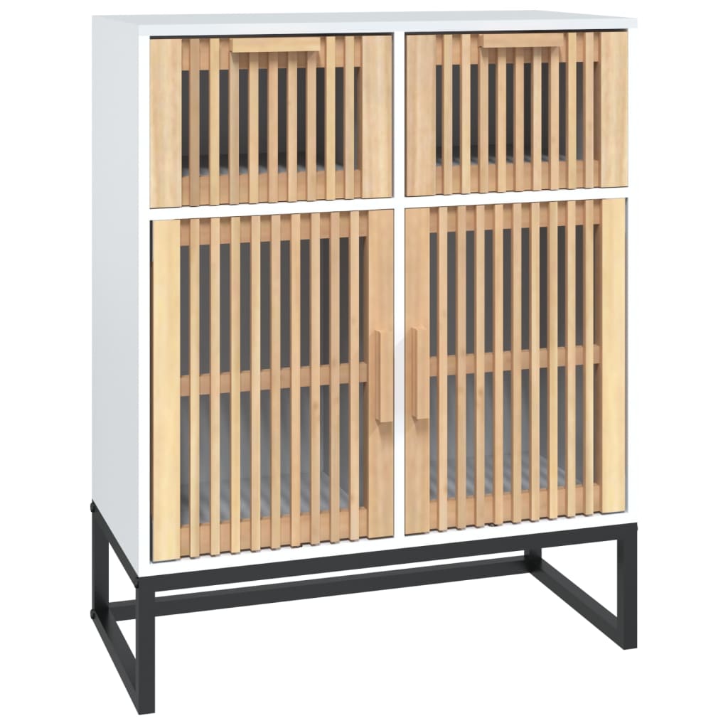 vidaXL Szafka, biała, 60x30x75 cm, materiał drewnopochodny