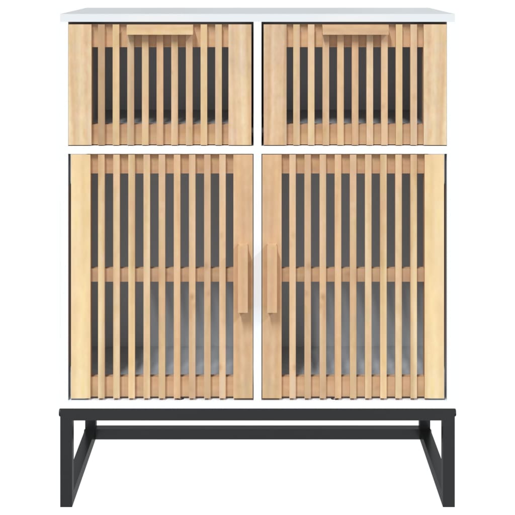 vidaXL Szafka, biała, 60x30x75 cm, materiał drewnopochodny