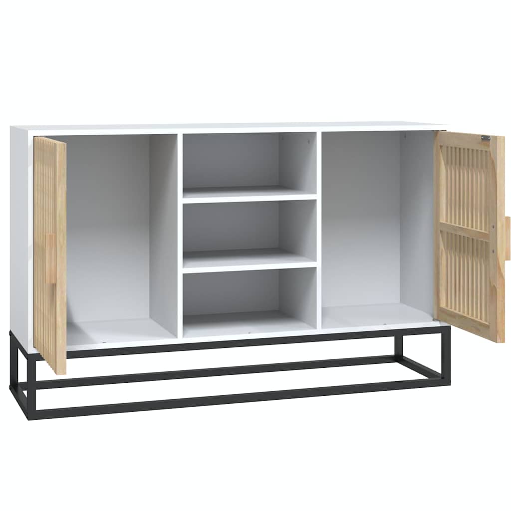 vidaXL Szafka, biała, 105x30x65 cm, materiał drewnopochodny