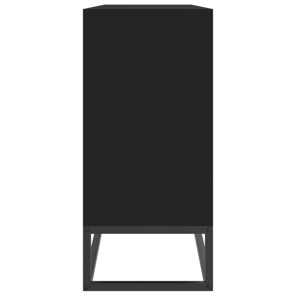 vidaXL Szafka, czarna, 105x30x65 cm, materiał drewnopochodny