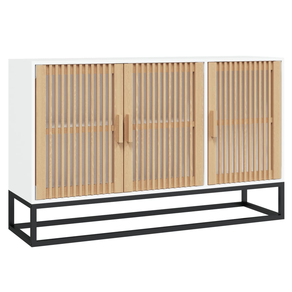 vidaXL Szafka, biała, 105x30x65 cm, materiał drewnopochodny