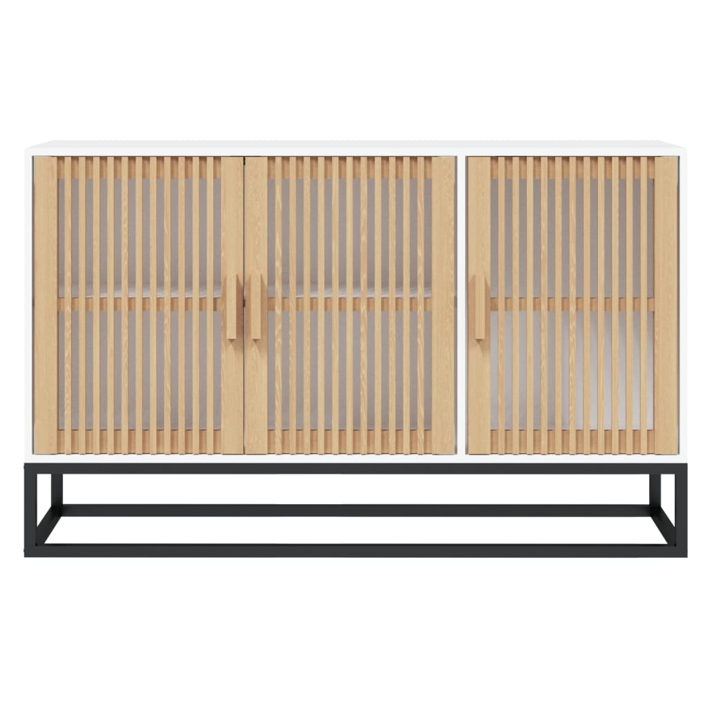 vidaXL Szafka, biała, 105x30x65 cm, materiał drewnopochodny