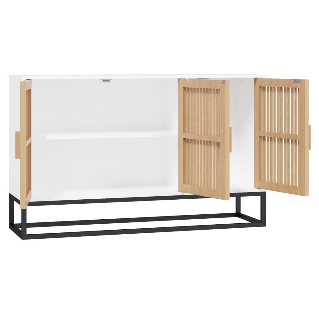 vidaXL Szafka, biała, 105x30x65 cm, materiał drewnopochodny