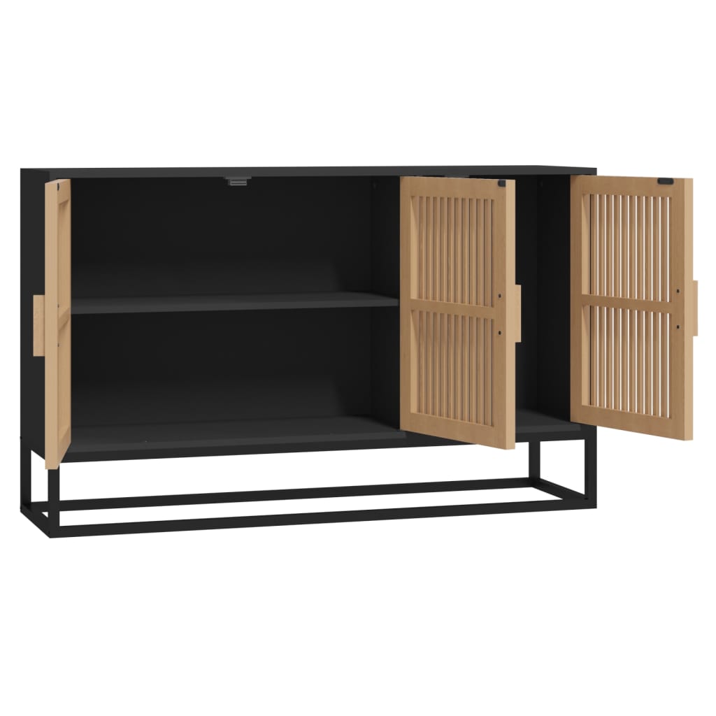 vidaXL Szafka, czarna, 105x30x65 cm, materiał drewnopochodny