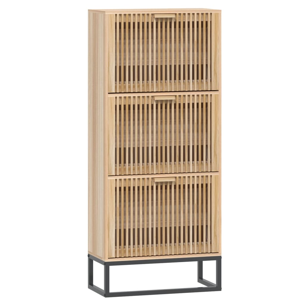 vidaXL Szafka na buty, 52x25x120 cm, materiał drewnopochodny