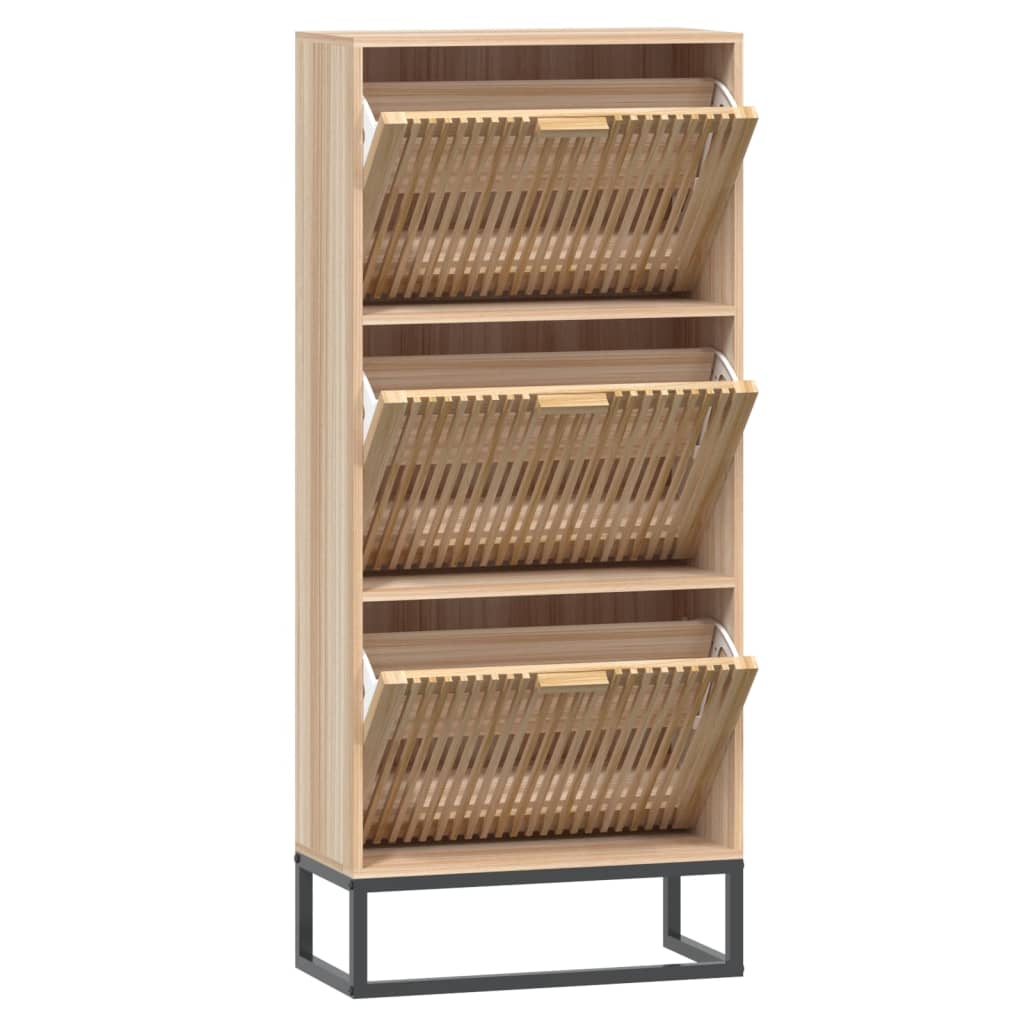 vidaXL Szafka na buty, 52x25x120 cm, materiał drewnopochodny