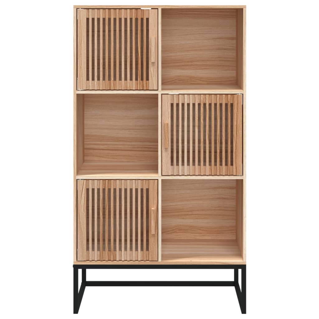 vidaXL Wysoka szafka, 70x35x125 cm, materiał drewnopochodny