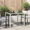 vidaXL Stół Ogrodowy Biały 90 x 90 x 75 cm polirattan