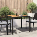 vidaXL Stół Ogrodowy Czarny 90 x 90 x 75 cm polirattan