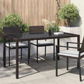 vidaXL Stół Ogrodowy Brązowy 150 x 90 x 75 cm polirattan