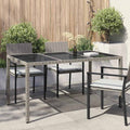 vidaXL Stół Ogrodowy Szary 150 x 90 x 75 cm polirattan