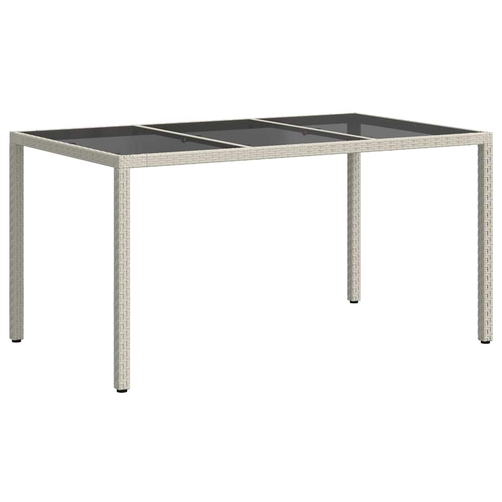 vidaXL Stół Ogrodowy Biały 150 x 90 x 75 cm polirattan
