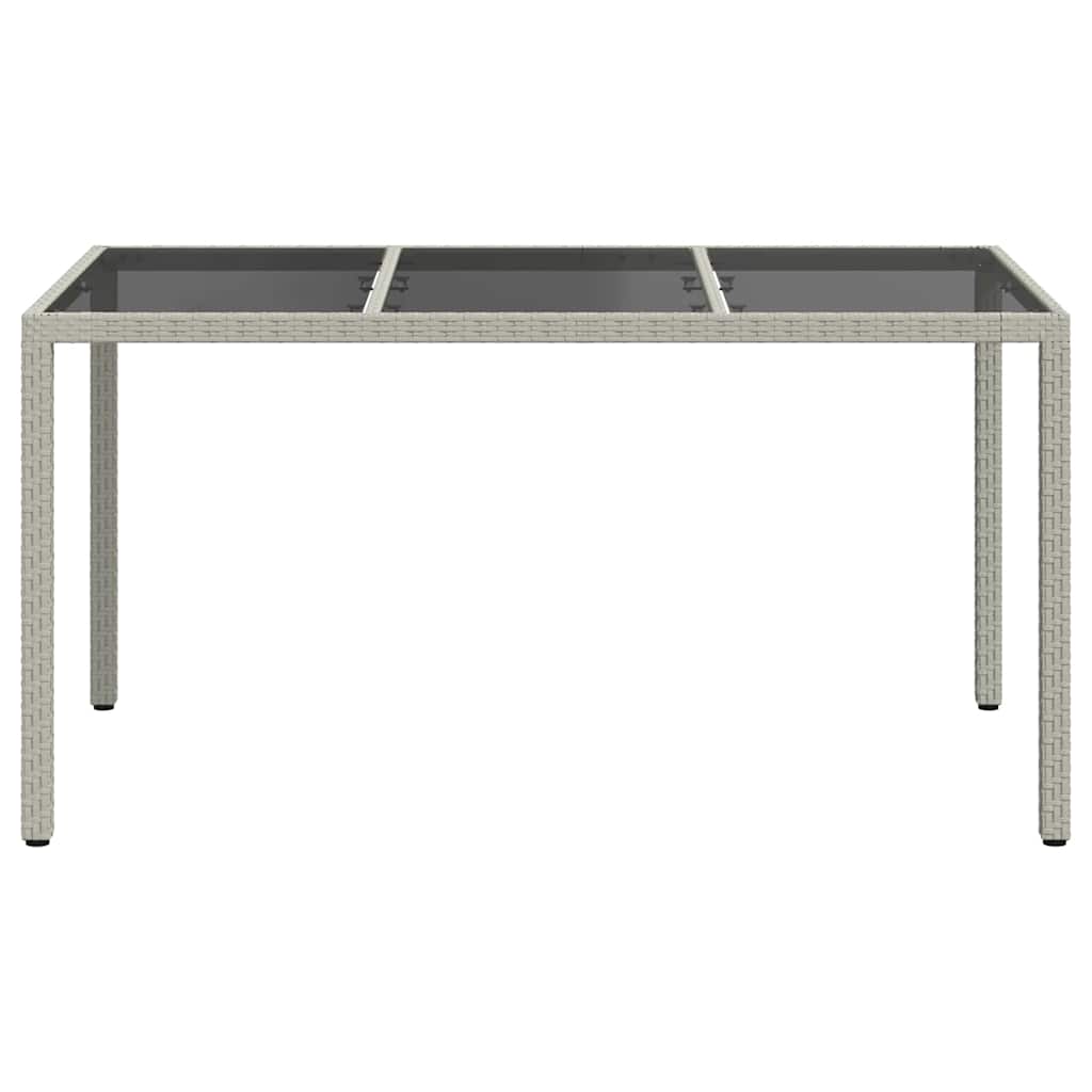 vidaXL Stół Ogrodowy Biały 150 x 90 x 75 cm polirattan