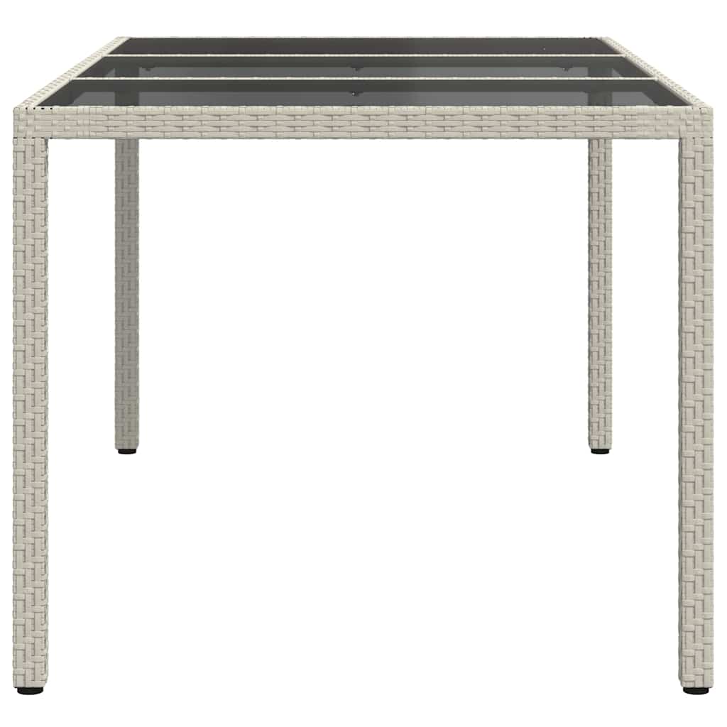 vidaXL Stół Ogrodowy Biały 150 x 90 x 75 cm polirattan