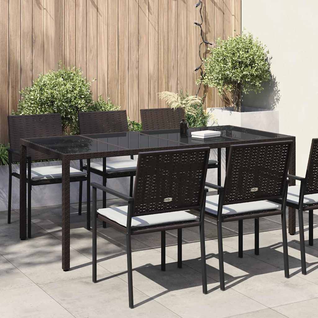 vidaXL Stół Ogrodowy Brązowy 190 x 90 x 75 cm polirattan