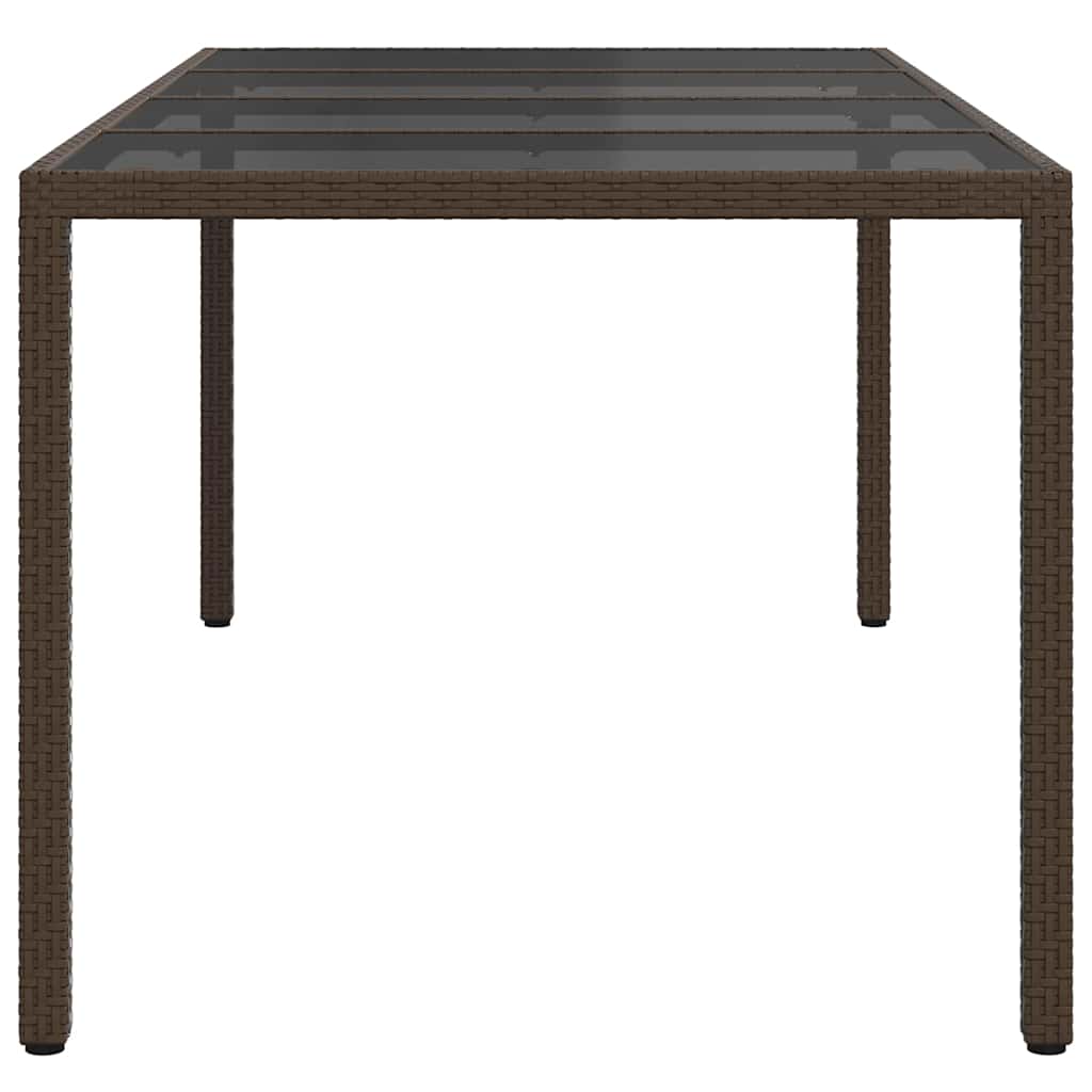 vidaXL Stół Ogrodowy Brązowy 190 x 90 x 75 cm polirattan