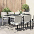 vidaXL Stół Ogrodowy Biały 190 x 90 x 75 cm polirattan