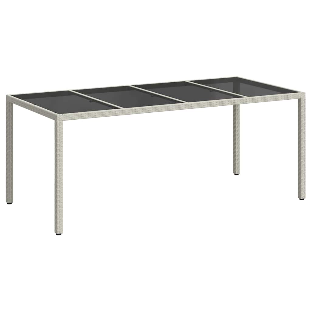 vidaXL Stół Ogrodowy Biały 190 x 90 x 75 cm polirattan