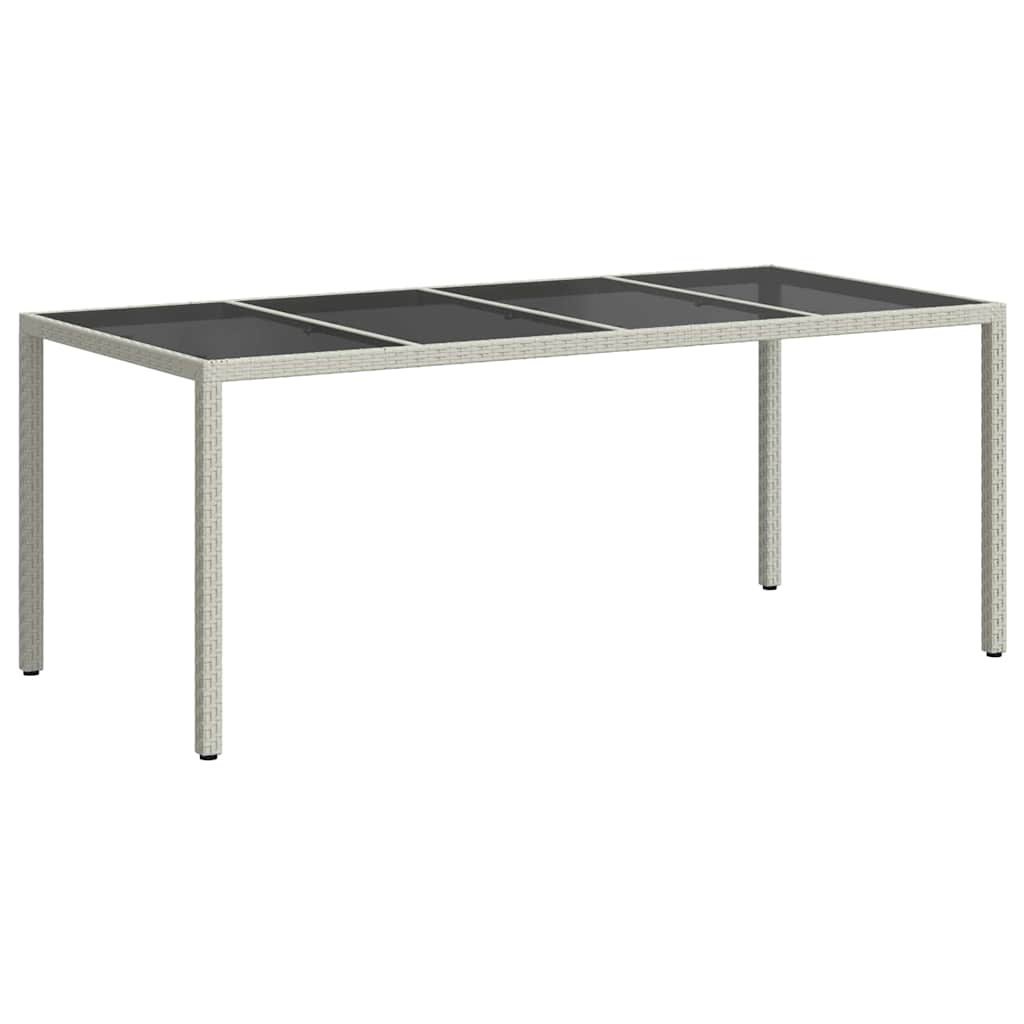 vidaXL Stół Ogrodowy Biały 190 x 90 x 75 cm polirattan