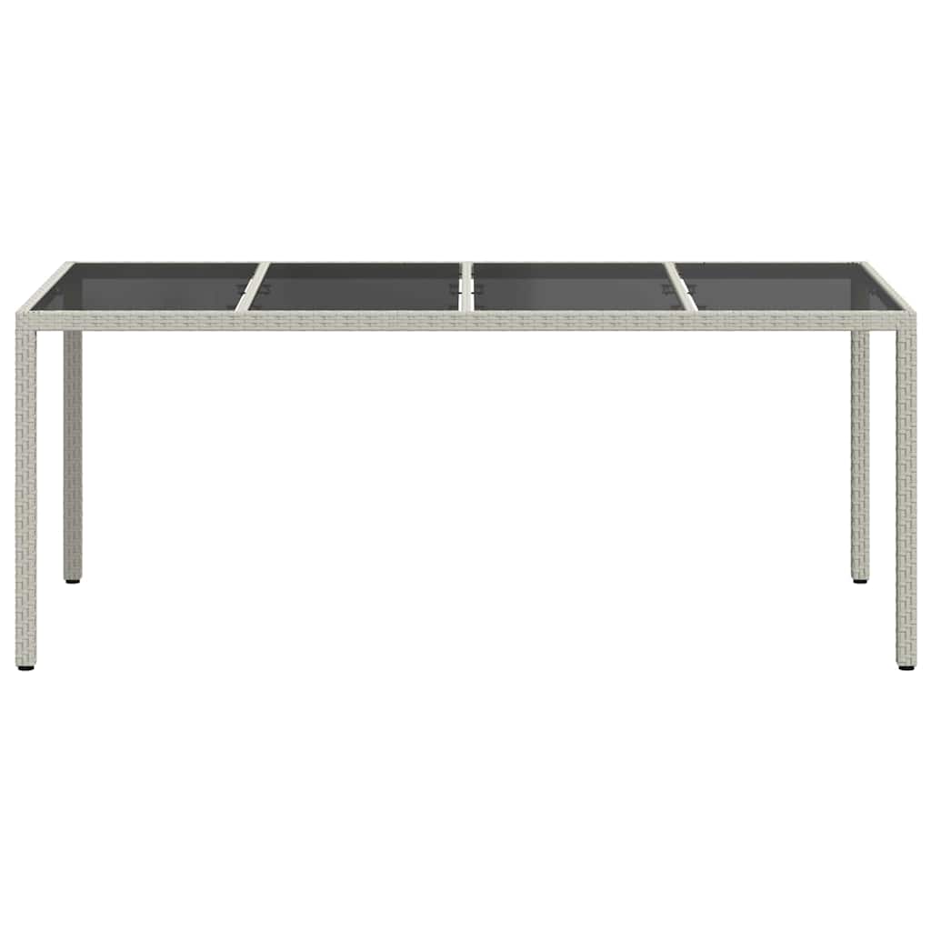 vidaXL Stół Ogrodowy Biały 190 x 90 x 75 cm polirattan