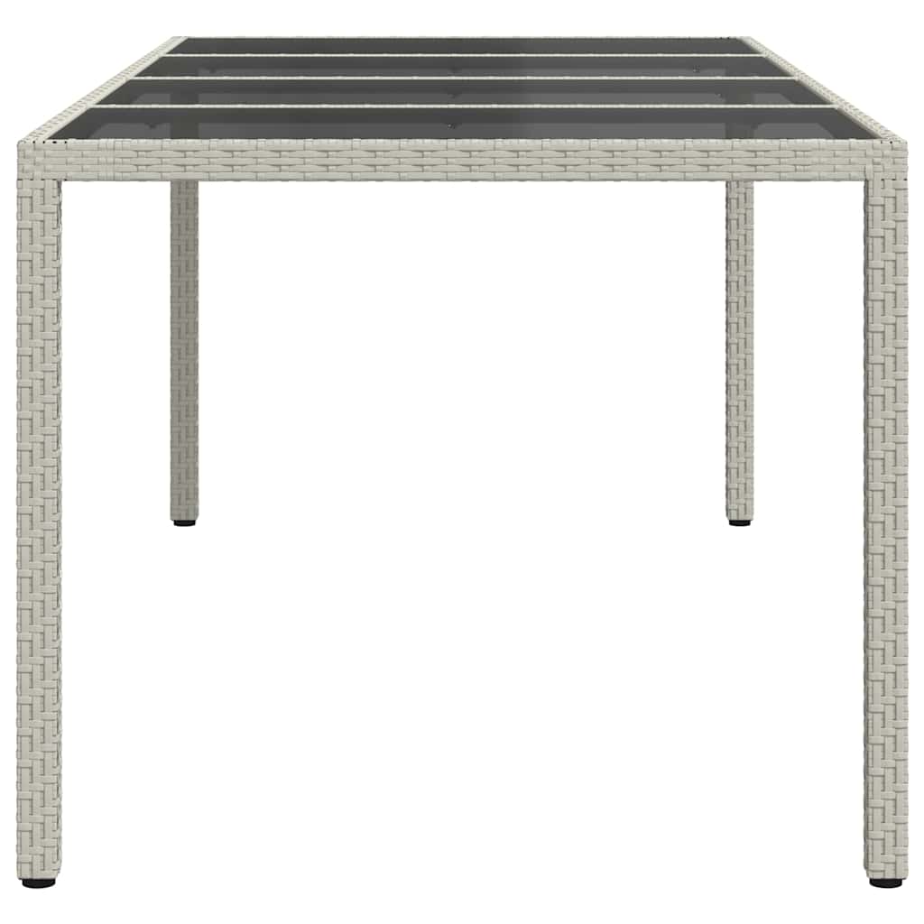 vidaXL Stół Ogrodowy Biały 190 x 90 x 75 cm polirattan