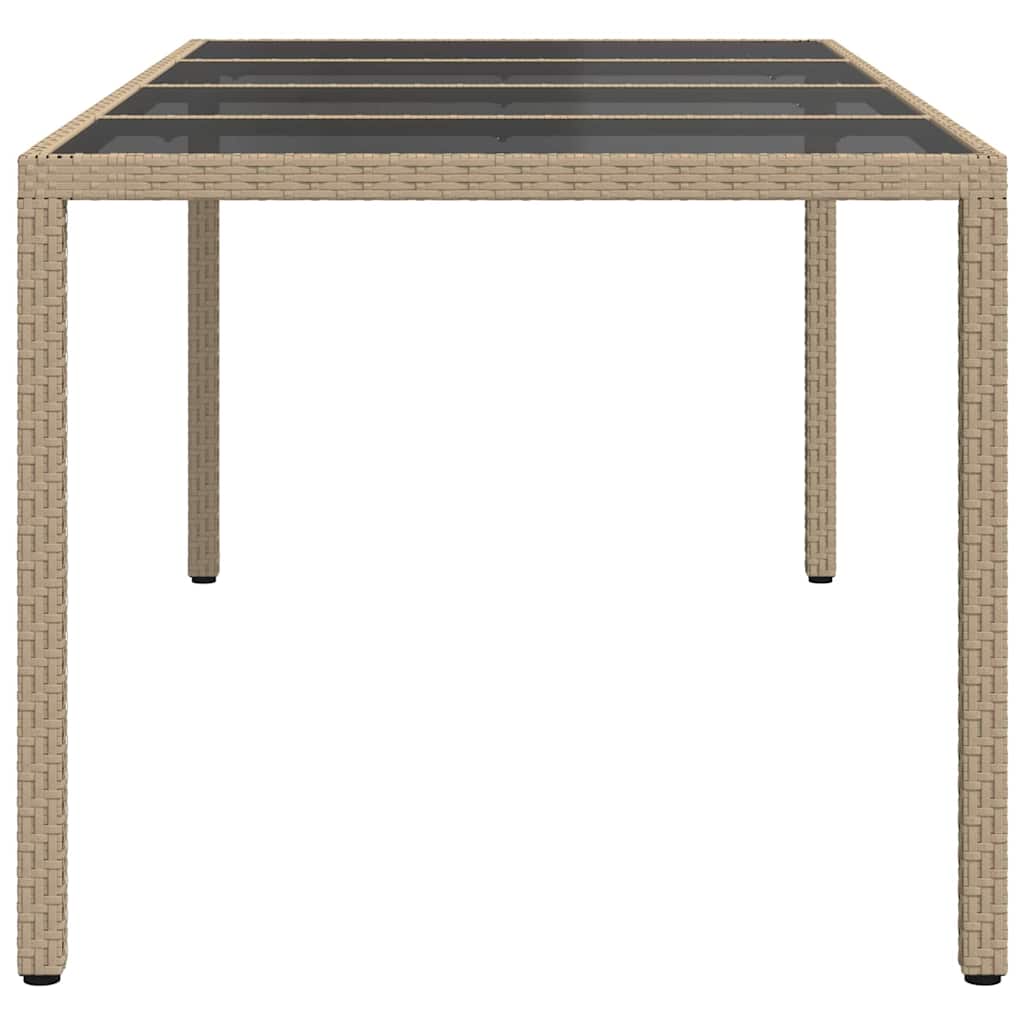 vidaXL Stół Ogrodowy Beżowy 190 x 90 x 75 cm polirattan